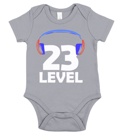 23th Birthday Gamer Video Game 23 Year Gaming Gift Short Sleeve Baby One-Piece