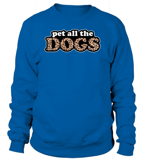 Pet All The Dogs Retro Leopard Print Women's Sweatshirt