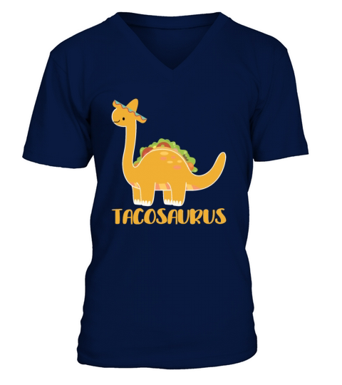 Tacosaurus Cinco de Mayo Funny Taco Dinosaur Men's V-Neck T-shirt
