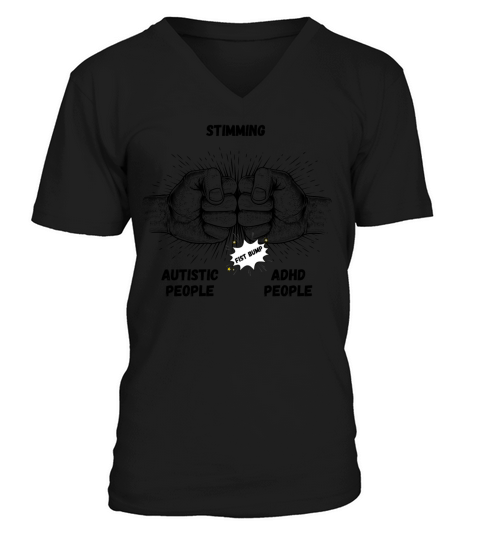 Autism Memes Stimming Autistic People ADHD People Men's V-Neck T-shirt