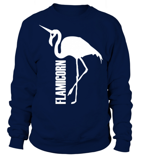 flamingo unicorn hybrid creature hybrids white Sweatshirt Unisex