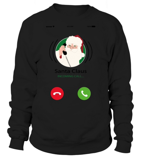 Santa Claus Incoming Call Women's Sweatshirt