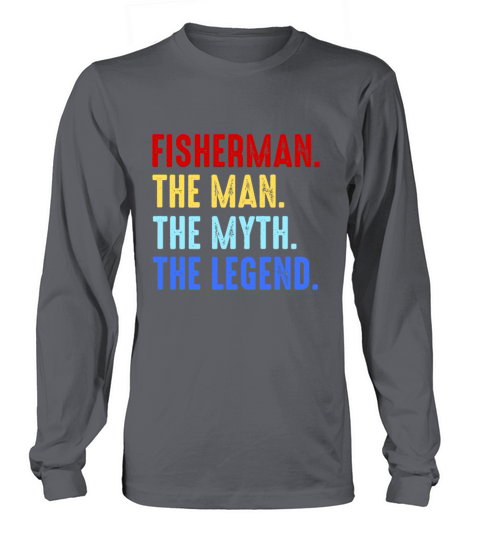 Fishing Man Myth Legend Fisher Angler Angling Gift Women's Long Sleeve