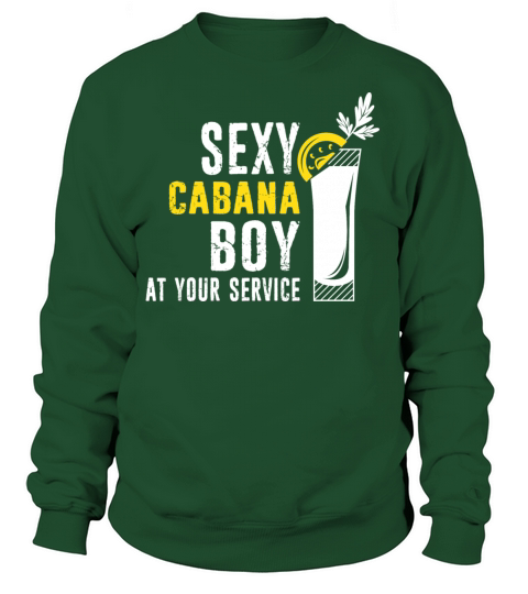 Sexy Cabana Boy Pool Party Bartender Distressed Women's Sweatshirt