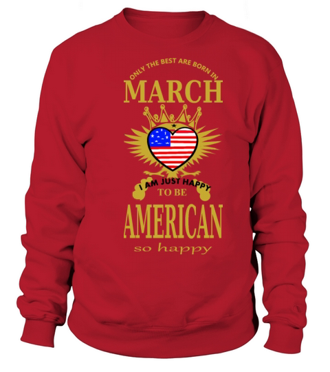 Born in march Men's Sweatshirt