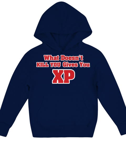 Gamer - What doesnt kill you gives you XP Kids Hoodie