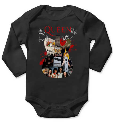 Queen Freddie Mercury guitarist signatures shirt Long Sleeve Baby One-Piece