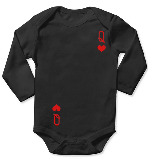 QUEEN OF HEARTS ALICE IN WONDERLAND Long Sleeve Baby One-Piece