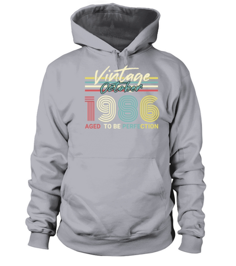 Born 1986 October Vintage Gift Idea Women's Hoodie