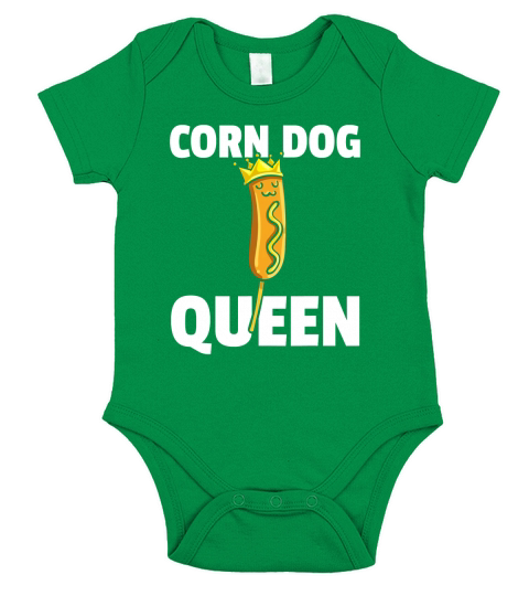 Corn Dog Queen Costume Short Sleeve Baby One-Piece