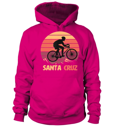 Bike Retro Vintage Santa Cruz Summer Bicycle Men's Hoodie