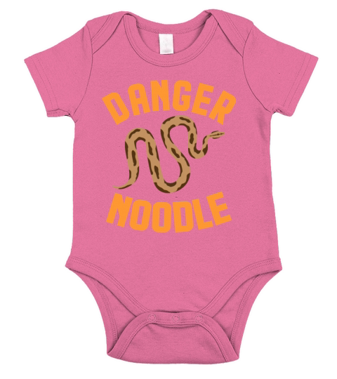 Danger Snake Noodle National pet Day Short Sleeve Baby One-Piece