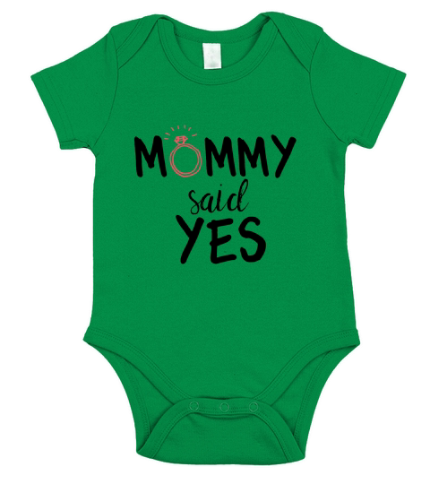 Mommy Said Yes Short Sleeve Baby One-Piece