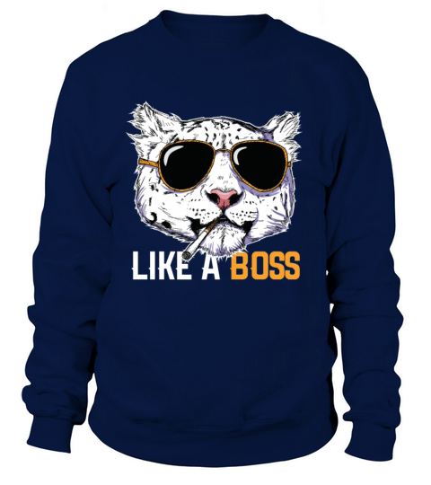 Big Cats - Snow Leopard Like a boss Women's Sweatshirt