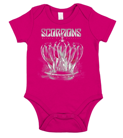 Scorpions Return Tshirt Short Sleeve Baby One-Piece