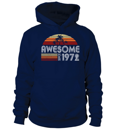 50th Birthday Vintage 1972 Awesome Since 1972 Women's Hoodie