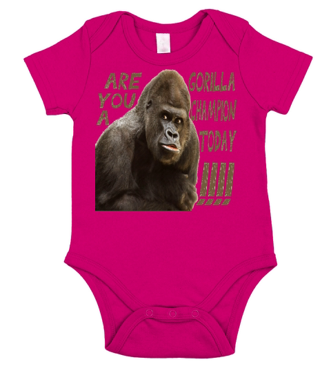 a gorilla champion Short Sleeve Baby One-Piece