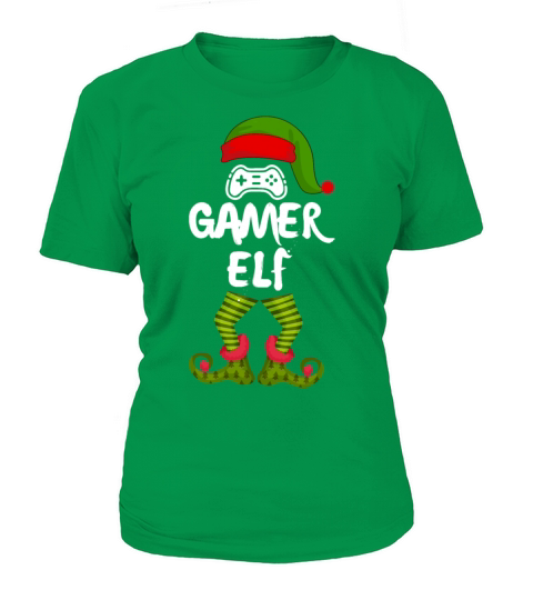 Gamer Elf Shirt Family Christmas Matching Women's T-Shirt