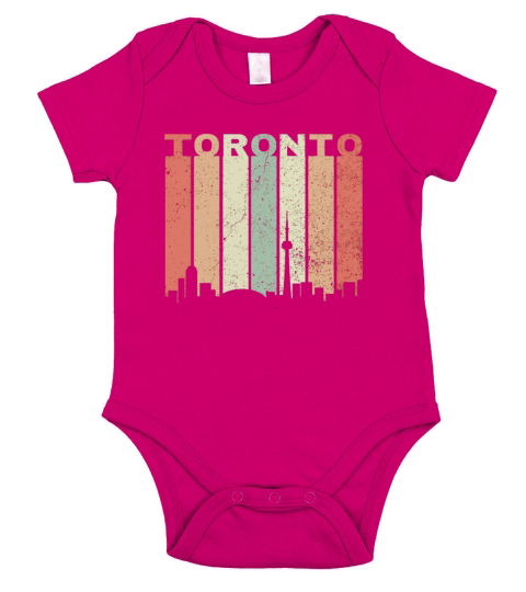Vintage Toronto Frontside Short Sleeve Baby One-Piece