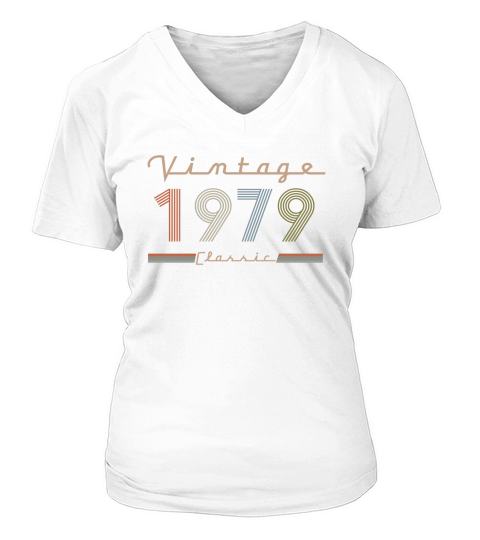 Vintage 1979 Classic V-neck T-Shirt Woman