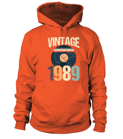 Retro Vintage 1989 31 st Birthday Record Vinyl Women's Hoodie