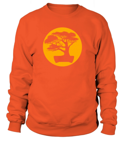 Bonsai T Shirt Japanese Trees Zen Buddhist Orange Women's Sweatshirt