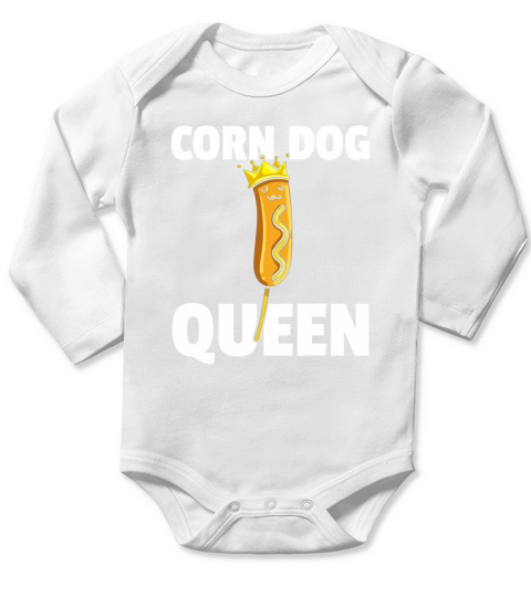 Corn Dog Queen Costume Long Sleeve Baby One-Piece