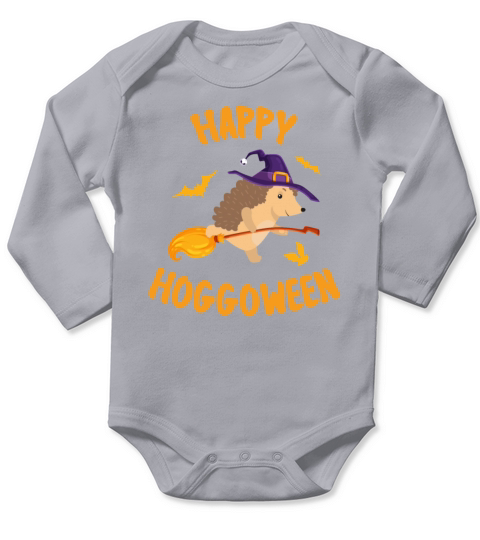 Happy hoggoween funny hedgehog halloween costume Long Sleeve Baby One-Piece