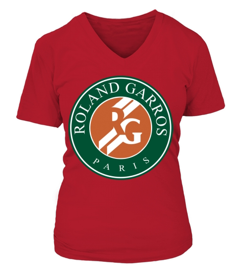 Roland Garros V-neck T-Shirt Woman