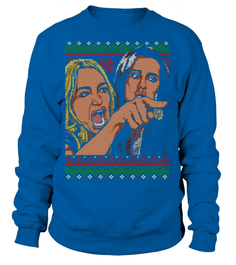 Woman Yelling at Cat meme 2 - Ugly Sweater Women's Sweatshirt