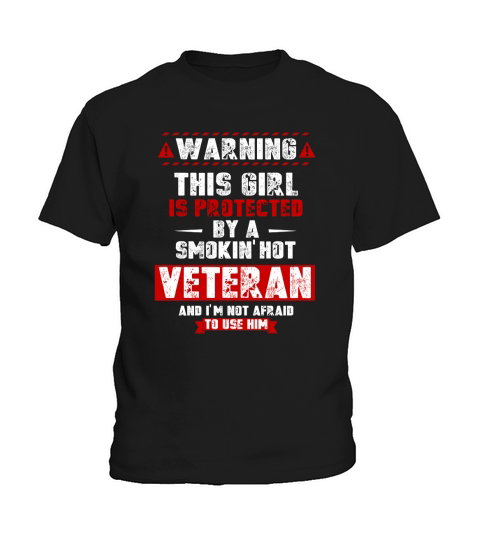 This Girl Is Protected By A Veteran Hoodie Kids T-Shirt
