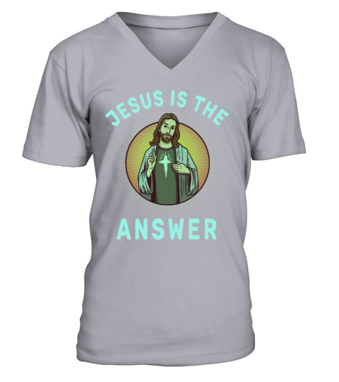 Jesus Christian God Religion Bible Gift Men's V-Neck T-shirt