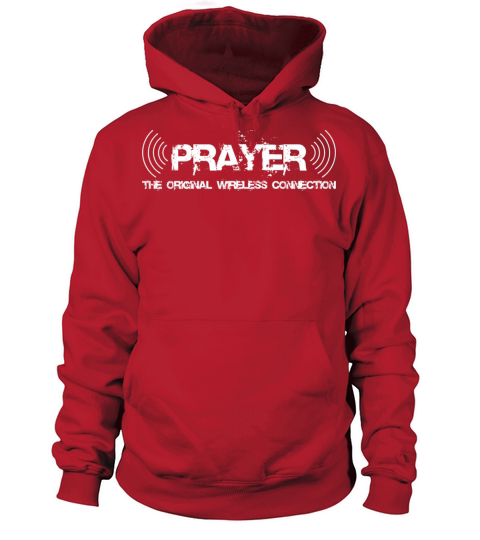 Prayer The Original Wireless Connection Faith God Men's Hoodie