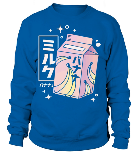 Retro Kawaii Banana Milk Women's Sweatshirt