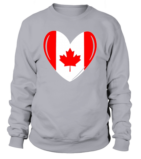 Canada flag heart Women's Sweatshirt