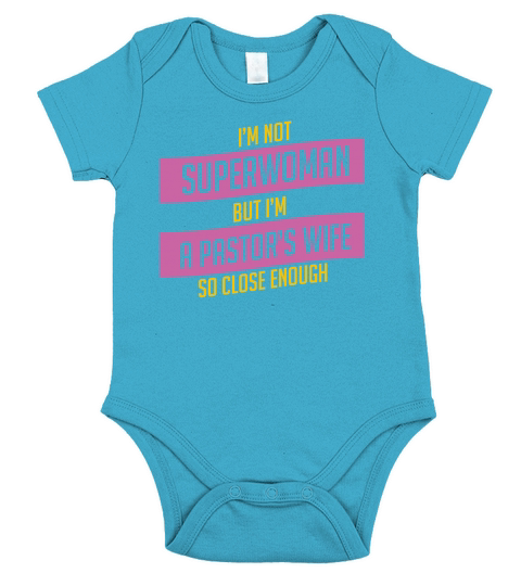 Not A Superwoman But A Pastors Wife Short Sleeve Baby One-Piece