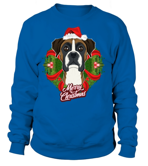 Boxer Lover I Merry Christmas Boxer Women's Sweatshirt