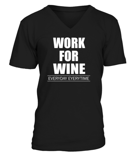 Work for Wine Men's V-Neck T-shirt