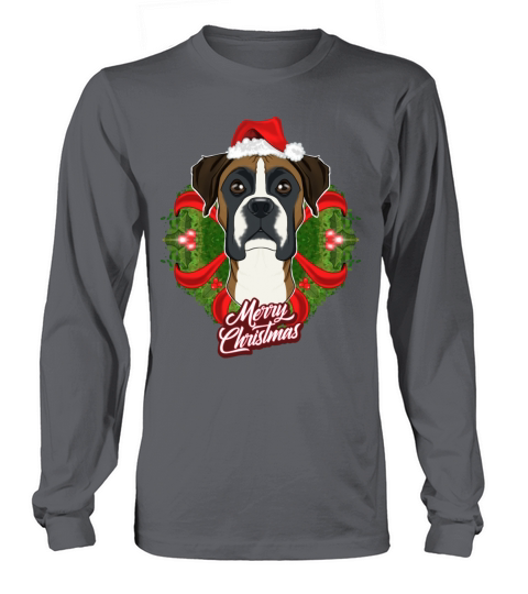 Boxer Lover I Merry Christmas Boxer Women's Long Sleeve