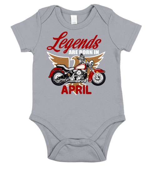 LEGENDS ARE BORN IN APRIL Short Sleeve Baby One-Piece