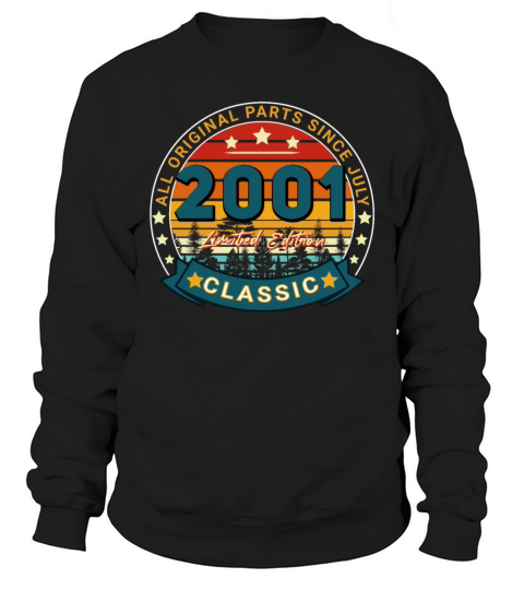 July 2001 Vintage Gift Idea Men's Sweatshirt