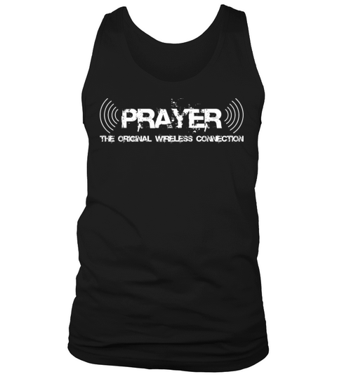 Prayer The Original Wireless Connection Faith God Men's Tank Top
