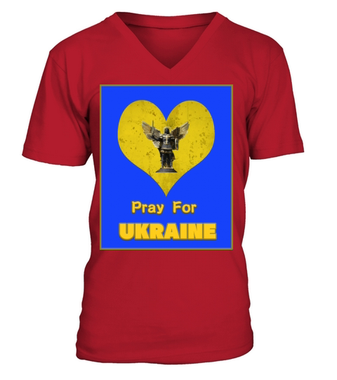 PRAY FOR UKRAINE 001 V-Neck T-shirt