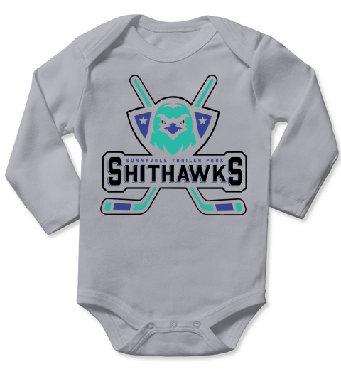 Sunnyvale Shithawks Long Sleeve Baby One-Piece
