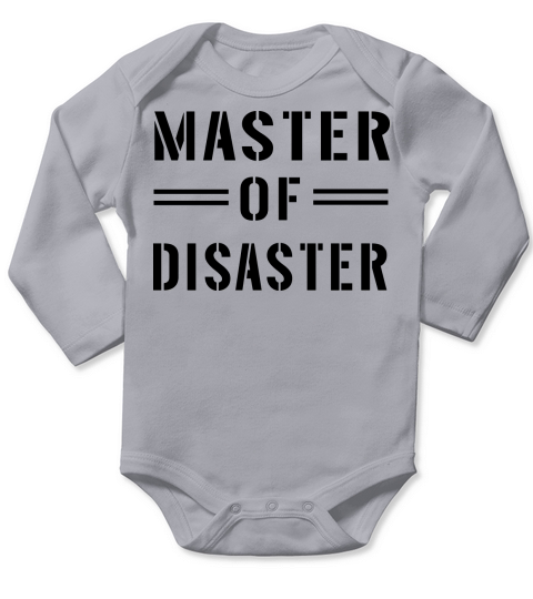 Master of Disaster Long Sleeve Baby One-Piece