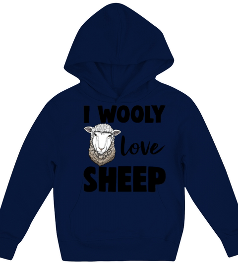 I Wooly Love Sheep Kids Hoodie