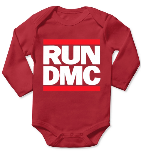 Womens Run DMC Official Logo Long Sleeve Baby One-Piece