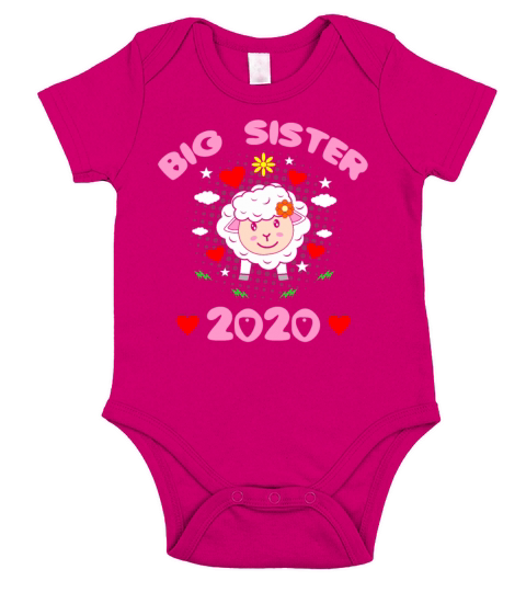Big Sister 2020 Short Sleeve Baby One-Piece