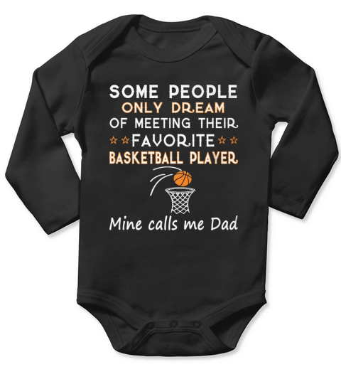 BASKETBALL DAD Long Sleeve Baby One-Piece