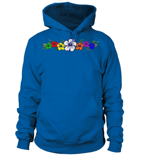 Colorful Hibiscus Flowers and Bamboo Shoot Women's Hoodie